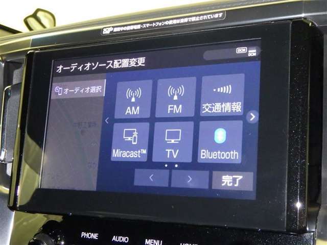 ナビはタッチパネル式で操作簡単！オ-ディオも楽しめます！