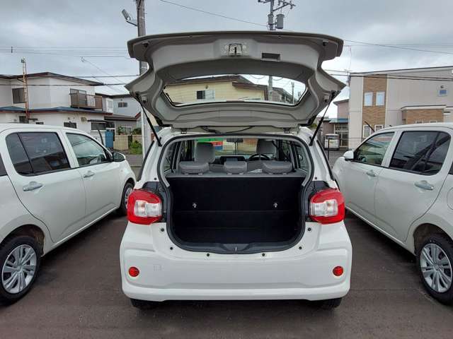 広々とした空間で、たくさんの荷物も積みやすい！