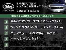 こちらの車両には表記のメーカーオプションが装備・装着されております。