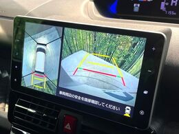 【パノラマモニター】専用のカメラにより、上から見下ろしたような視点で360度クルマの周囲を確認することができます☆死角部分も確認しやすく、狭い場所での切り返しや駐車もスムーズに行えます。