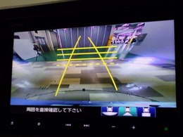 【リアワイドカメラ】3種類の表示で、後方確認をサポートします。『ノーマル画像』『広角180度画像』『真上からの見下ろし画像』をワンタッチで選べます。