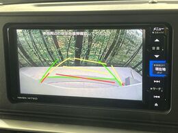 【バックカメラ】駐車時に後方がリアルタイム映像で確認できます。大型商業施設や立体駐車場での駐車時や、夜間のバック時に大活躍！運転スキルに関わらず、今や必須となった装備のひとつです！
