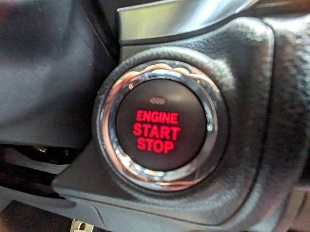 プッシュスターターです！鍵はポケットなどに入れたまま、ボタンをポチっと押せばエンジン始動！一度使えば手放せない装備品です！