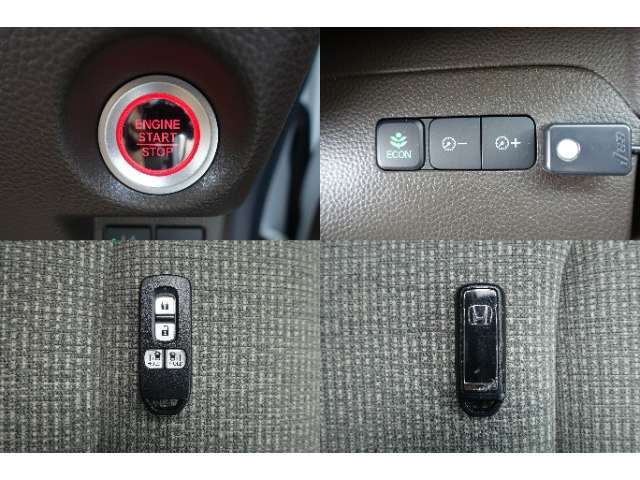 ☆ECONモード☆車全体を低燃費モードに自動制御☆ホンダスマートキー☆ポケットやバックに携帯していればボタン一つで施錠＆解除☆