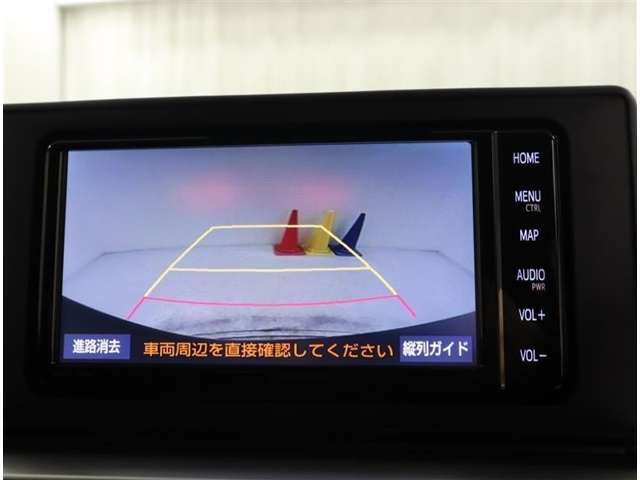 ガイドラインも表示されるバックカメラが付いているので、車庫入れが苦手という方も安心です♪