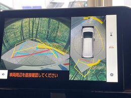 【パノラミックビューモニター】専用のカメラにより、上から見下ろしたような視点で360度クルマの周囲を確認することができます☆死角部分も確認しやすく、狭い場所での切り返しや駐車もスムーズに行えます。