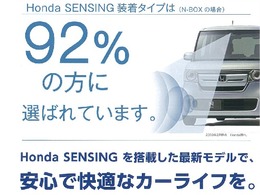 先進の安全運転支援機能【Honda SENSING】を搭載。衝突軽減ブレーキや誤発信抑制機能など様々な機能で安全運転をサポートします。機能一覧はHondaオフィシャルサイトで確認できます。