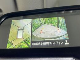 【アラウンドビューモニター】専用のカメラにより、上から見下ろしたような視点で360度クルマの周囲を確認することができます☆縦列駐車や幅寄せ時に活躍してくれます♪
