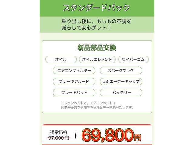 乗り出し後に、もしもの不調を減らして安心ゲット！