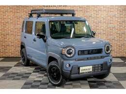 ハスラーハイブリッドXターボ4WD！アウディ純正色ケモラグレー全塗装　リフトアップ　 14インチタイヤホイール新品装着　車両の詳細は画像コメントをご覧ください。