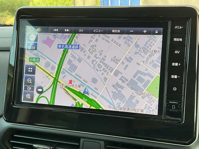 純正の大画面ナビゲーション搭載。操作性に優れ直感・感覚的に使用していただけます。説明書も揃っておりますので、ご安心ください。