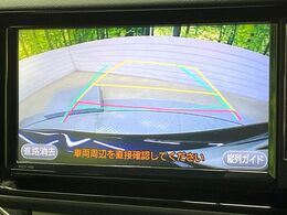 【バックカメラ】駐車時に後方がリアルタイム映像で確認できます。大型商業施設や立体駐車場での駐車時や、夜間のバック時に大活躍！運転スキルに関わらず、今や必須となった装備のひとつです！