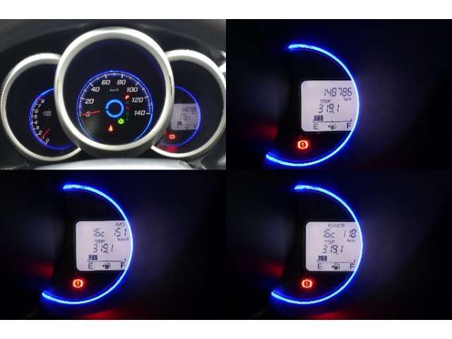 ☆スピードメーター☆すっきりとしたデザイン☆燃費情報や航続可能距離も確認しやすいです☆