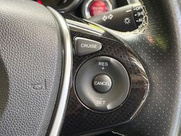 【クルーズコントロール】設定した速度を維持して走行する機能。主に高速道路で役立つ装備です。