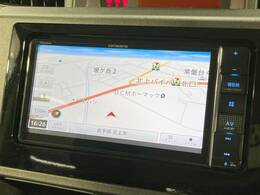 【ナビゲーション】目的地までしっかり案内してくれる使いやすいナビ。Bluetooth接続すればお持ちのスマホやMP3プレイヤーの音楽を再生可能！毎日の運転がさらに楽しくなります！！