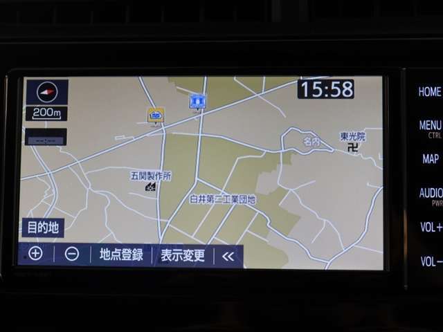 ナビゲーション付きで快適なドライブを。