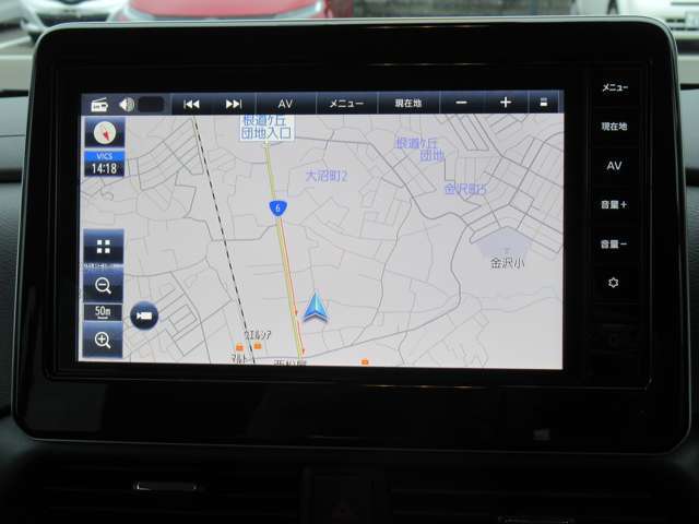 簡単操作の純正ナビ