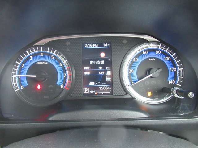 見やすいスピードメーター