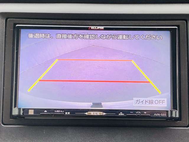 【バックカメラ】　車で一番見ずらい後ろをバックカメラでサポートします♪　後ろが見えるとバックが苦手な方でも安心してバックできますね☆