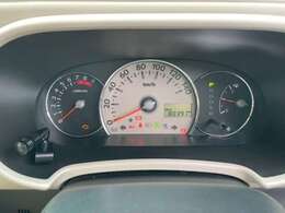 デジタルで見やすいスピードメータです。