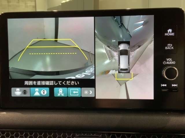 全方位モニターがついています！　車の周囲を360°安全確認できるので、普段の駐車はもちろんの事、縦列駐車や幅寄せの際にも活躍してくれますよ。