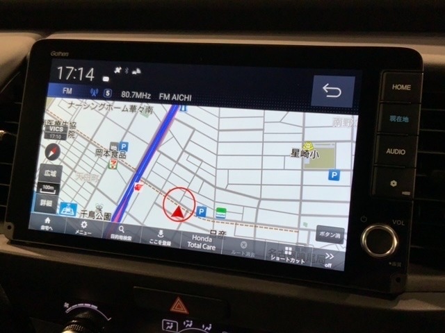 ギャザズナビ搭載です。知らない道も安心ですね！