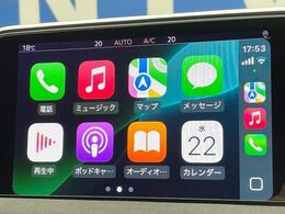 ●Apple　Car　Play：スマホとの有線接続で、ナビ・オーディオ再生などスマホのアプリ機能が画面でも使える便利機能です！