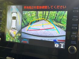 【パノラミックビューモニター】専用のカメラにより、上から見下ろしたような視点で360度クルマの周囲を確認することができます☆死角部分も確認しやすく、狭い場所での切り返しや駐車もスムーズに行えます。