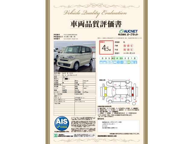 第3者機関によって車両状態証明書を発行しておりますので、状態の確認含めて安心、信頼、満足にお答えします。