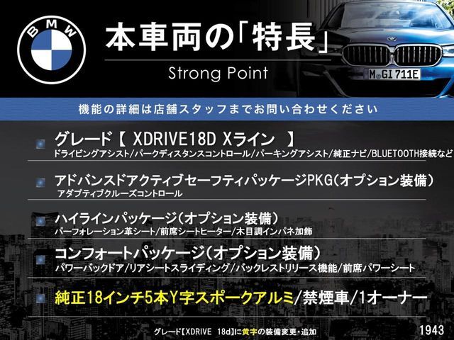 本車両の主な特徴をまとめました。上記の他にもお伝えしきれない魅力がございます。是非お気軽にお問い合わせ下さい。