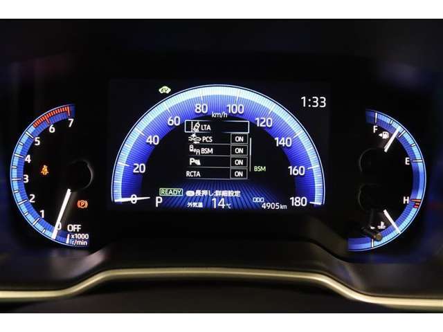 マルチインフォメーションディスプレイ付きのメーターです！エコ運転へ導く多彩な情報を表示してくれます。