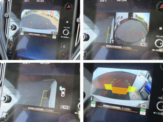 リヤビューカメラ、フロント＆サイドビューモニター！！後方だけでなく目視しにくい前方や左側目の確認もバッチリ！パーキングセンサーでさらに安心です！