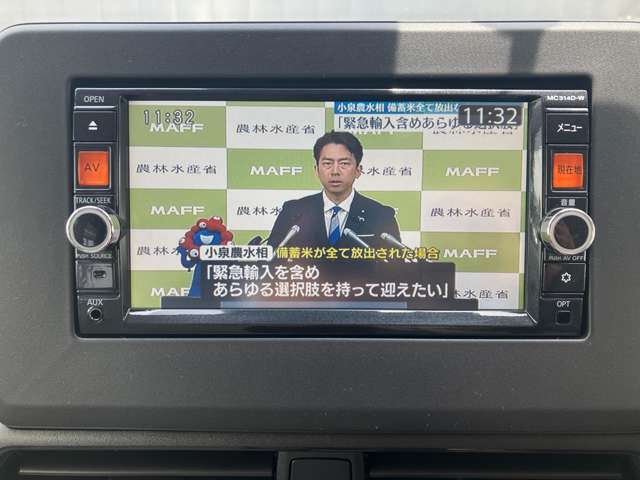 走行中のTV視聴も可能です(^^♪ 運転者の方は注視しての運転はお控えください_(._.)_
