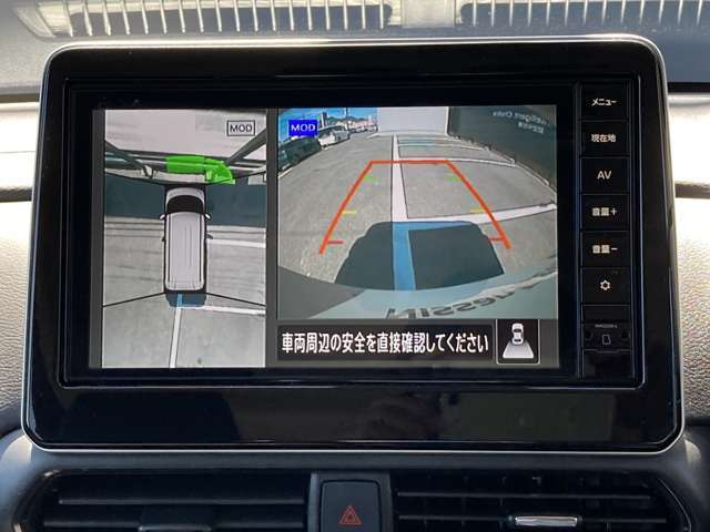 アラウンドビューモニター☆全方向見えるので駐車が苦手な方も安心です。