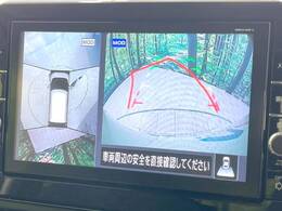【アラウンドビューモニター】専用のカメラにより、上から見下ろしたような視点で360度クルマの周囲を確認することができます☆死角部分も確認しやすく、狭い場所での切り返しや駐車もスムーズに行えます。