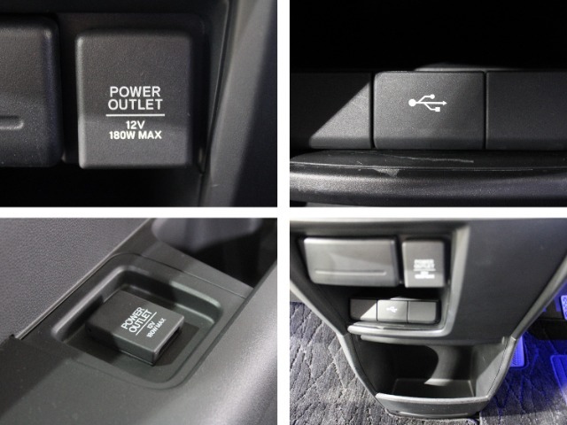 51.アクセサリー電源シガーソケット、スマートホンなどのオーディオ接続用USBポートが付いています。また車内をスッキリ整理できる使いやすいサイズの収納を手の届きやすい場所に配置しました。