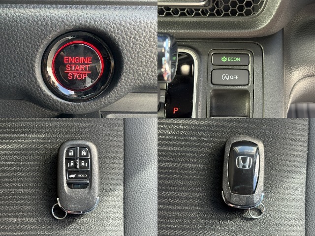 ☆ECONモード☆車全体を低燃費モードに自動制御☆ホンダスマートキー☆ポケットやバックに携帯していればボタン一つで施錠＆解除☆
