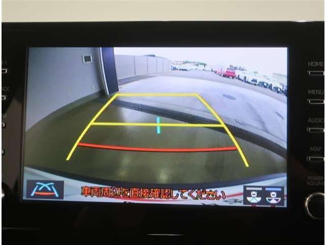 バックガイドモニターで、後方を確認しながら安心して駐車することができます。運転初心者も熟練者も必須の機能ですよ！