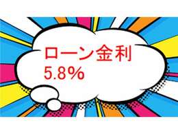 ローン金利5.8％！