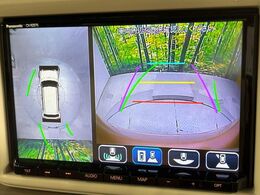 【全方位モニター用カメラ】専用のカメラにより、上から見下ろしたような視点で360度クルマの周囲を確認することができます☆死角部分も確認しやすく、狭い場所での切り返しや駐車もスムーズに行えます。