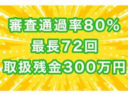 弊社のローンは北海道内の数ある中古車販売店の中で、わずか6社のみしか取り扱い出来ない特殊なローンです。（全国35社のみ）勤続年数が浅い方やパート・アルバイトの低所得の方でも利用可能ですのでご相談下さい♪