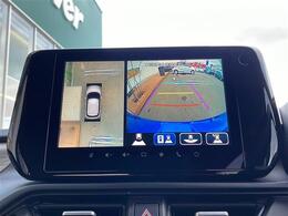 【全方位カメラ】車を上から見ているかのような視点をナビの画面で見られるので駐車なども安全ですね♪