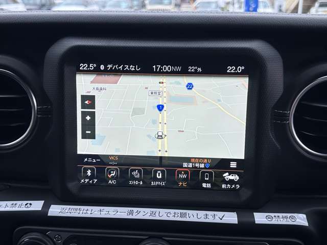 Jeep純正ナビ