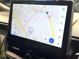【10.5インチ　ディスプレイオーディオ】大画面のディスプレイはAppleCarPlayやAndroidAutoが利用可能。大きな画面でスマホナビアプリ等が利用いただけます♪
