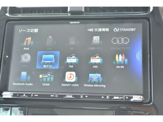 ナビ、TV（フルセグ）、Bluetoothオーディオ、CD、DVD、バックカメラ機能搭載モデル