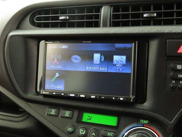 オーディオソース選択画面です。Bluetoothオーディオをご利用いただけます。