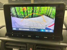 【バックカメラ】駐車時に後方がリアルタイム映像で確認できます。大型商業施設や立体駐車場での駐車時や、夜間のバック時に大活躍！運転スキルに関わらず、今や必須となった装備のひとつです！
