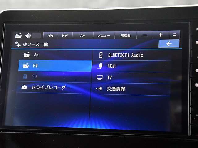 ナビゲーション機能の他にBluetooth AudioとHDMI入力等にも対応しています