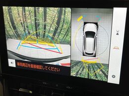 【パノラミックビューモニター】専用のカメラにより、上から見下ろしたような視点で360度クルマの周囲を確認することができます☆死角部分も確認しやすく、狭い場所での切り返しや駐車もスムーズに行えます。