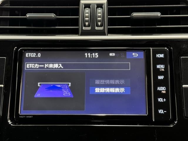 ナビ画面に連動したETCを装備しています。　過去に利用した利用料金も一目で分かって、とっても便利です。　ETCの抜き忘れ、挿し忘れも警告してくれるので安心ですね。